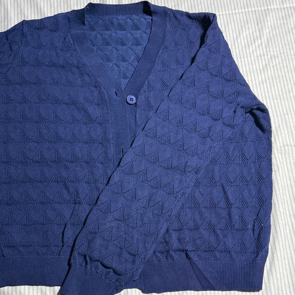 Elegant Blue Women's Cardigan